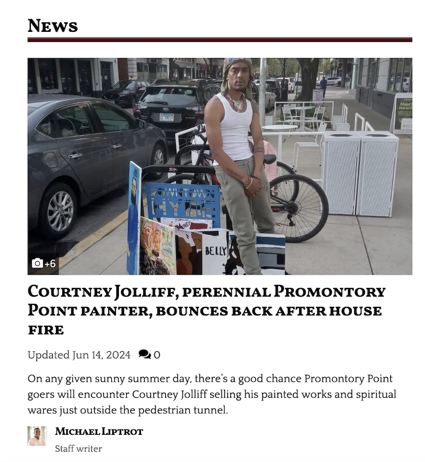 The Hyde Park Herald Features Courtney Jolliff